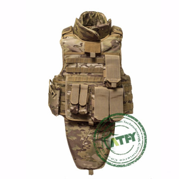 Venta al por mayor Nivel IIIA Tactical Body Armor Full Body Armor Traje Kevlar Body Suit para Fuerzas Especiales y Militares